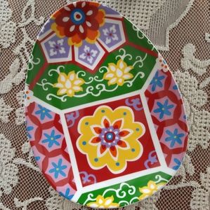 Colorful Ceramic Easter Egg Shaped Plate